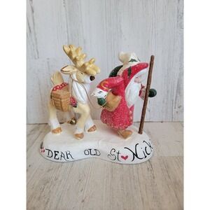 House of Hatten RARE dear Old Saint Nick vintage Xmas Santa Claus reindeer